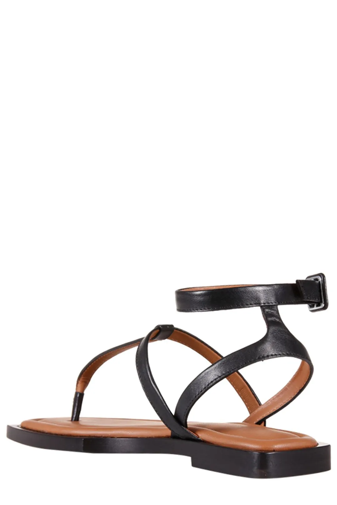 AMI Ankle Strap Flat Sandals