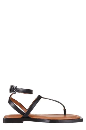 AMI Ankle Strap Flat Sandals