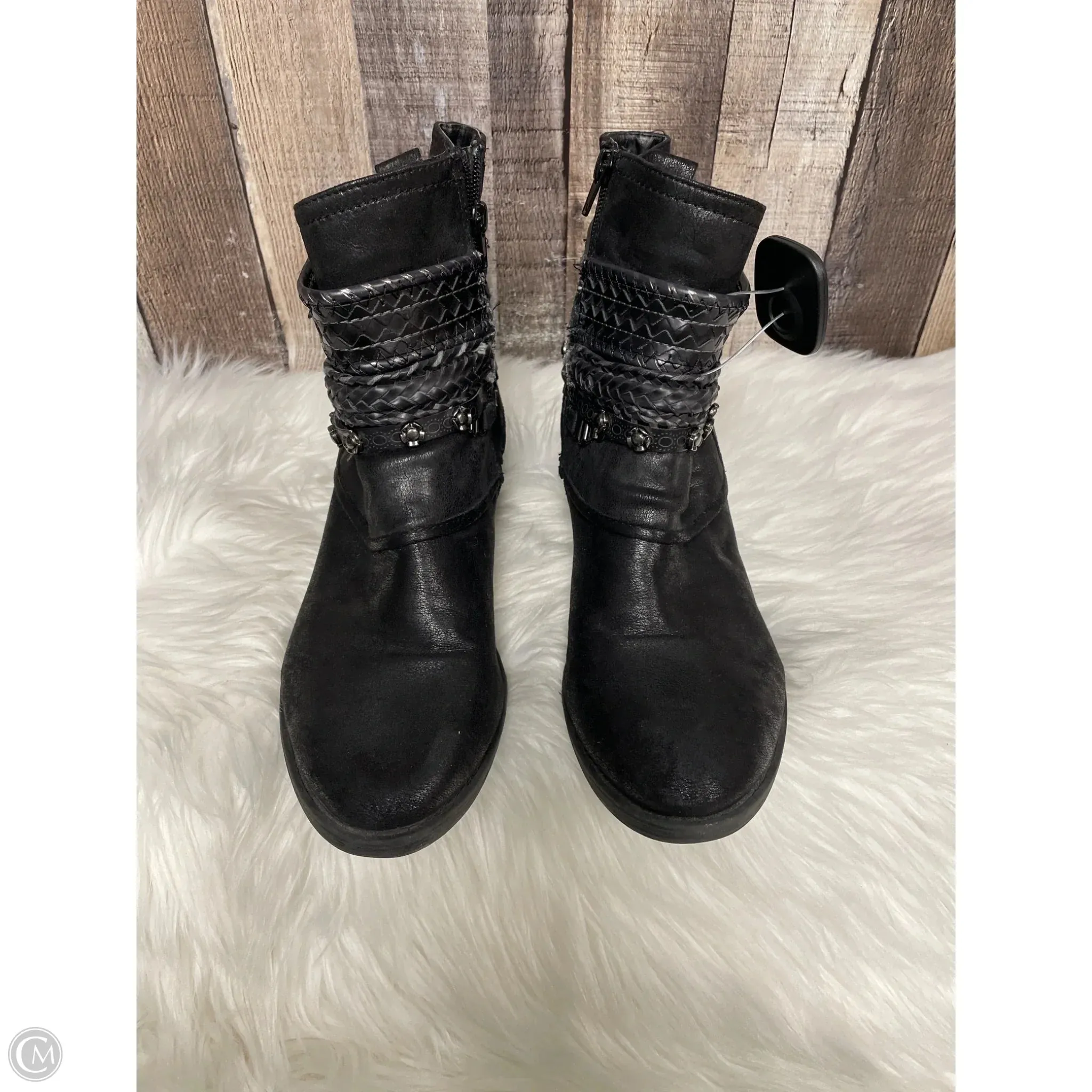Boots Ankle Heels By Cme In Black, Size: 11