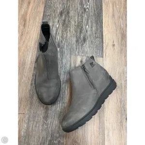 Boots Ankle Heels By Sorel In Grey, Size: 9.5