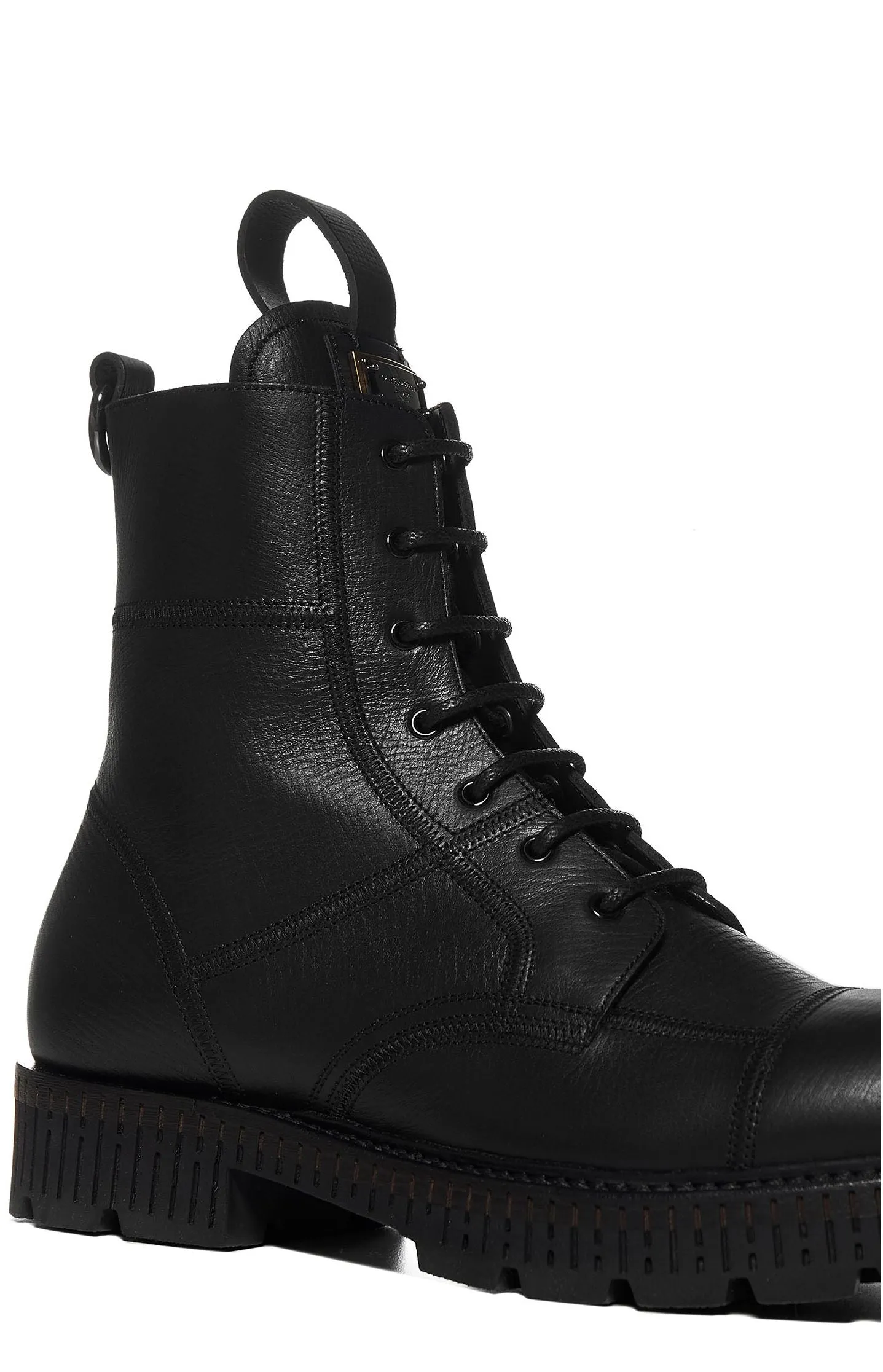 Dolce & Gabbana Logo Plaque Ankle Boots
