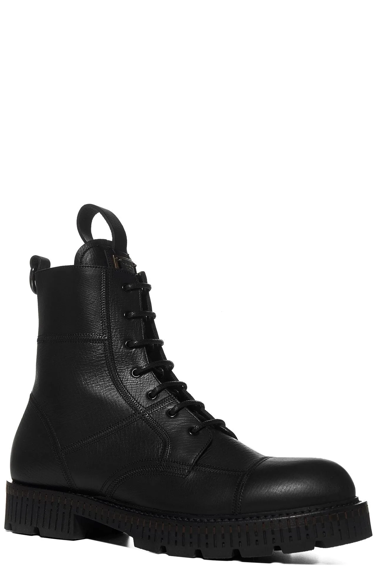Dolce & Gabbana Logo Plaque Ankle Boots