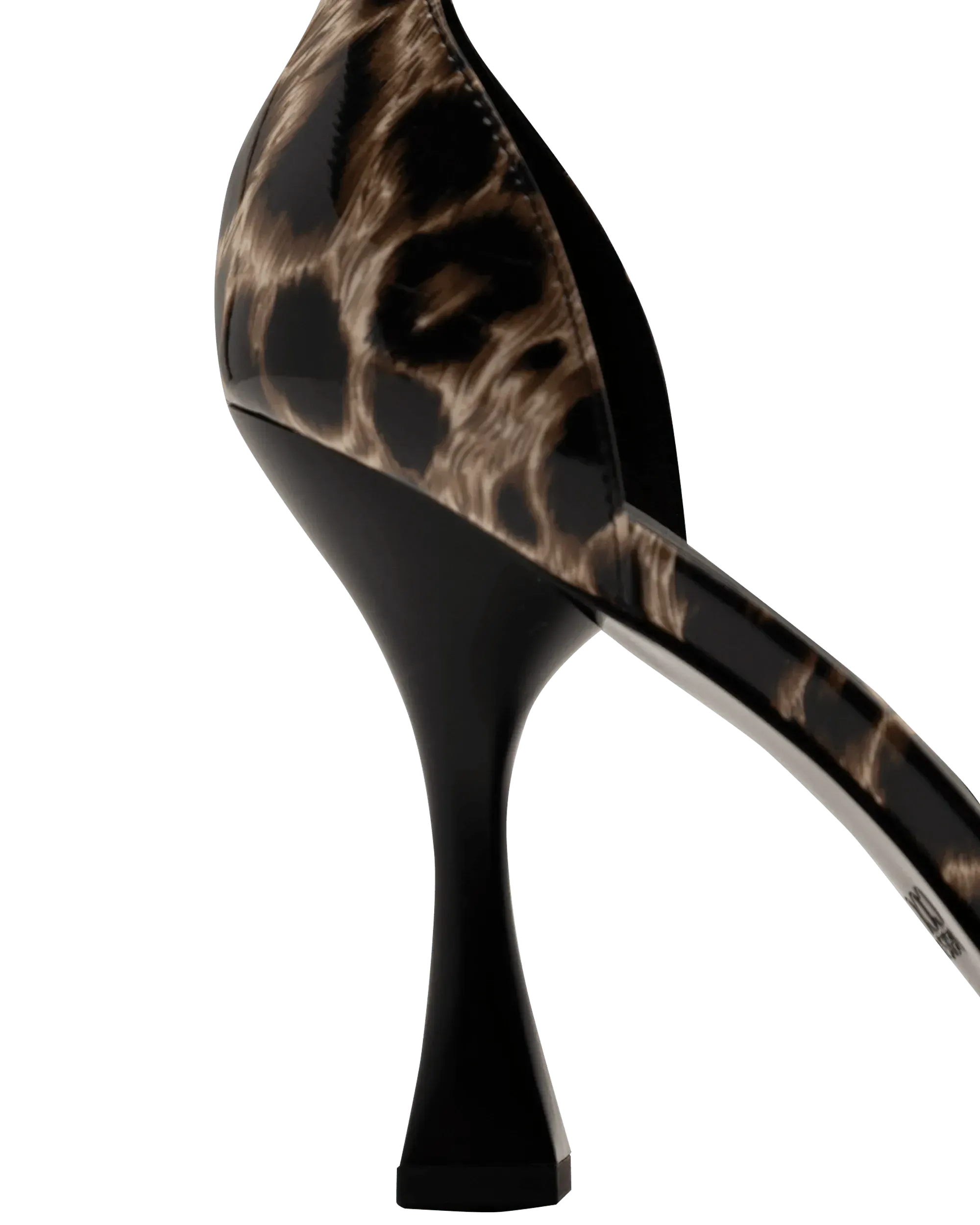 Leopard Print Ankle Chain Sandals