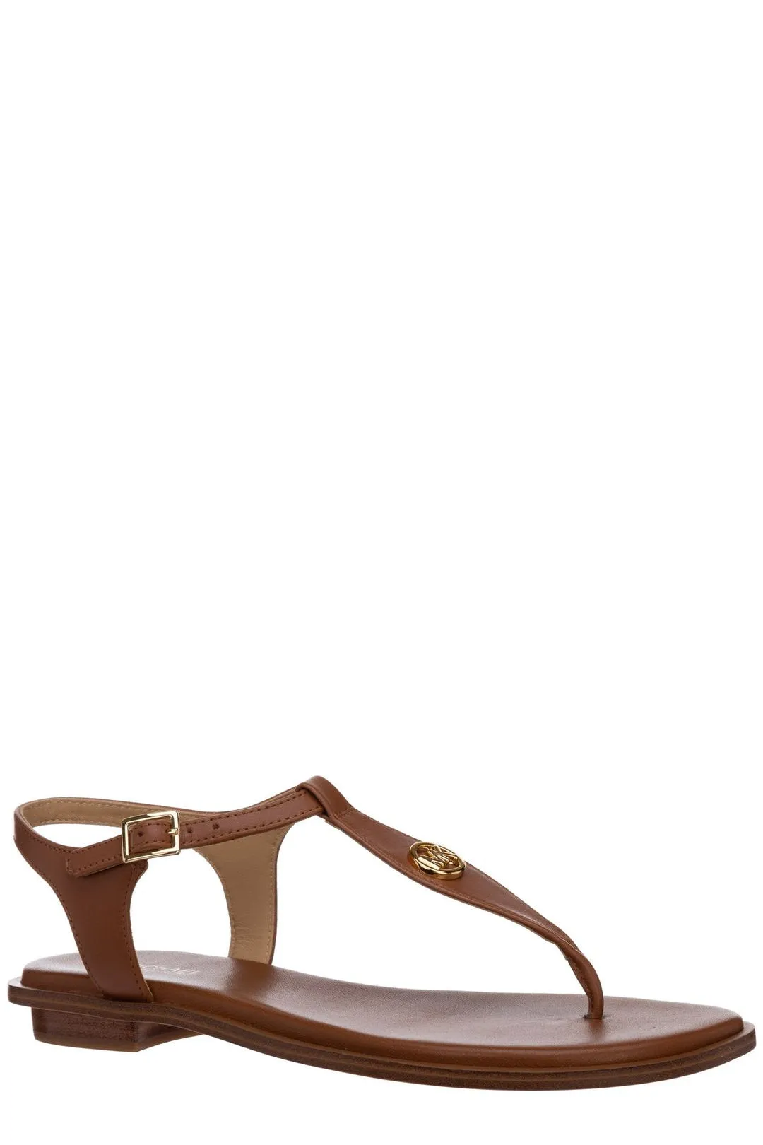 Michael Michael Kors Logo Plaque Ankle Strap Sandals