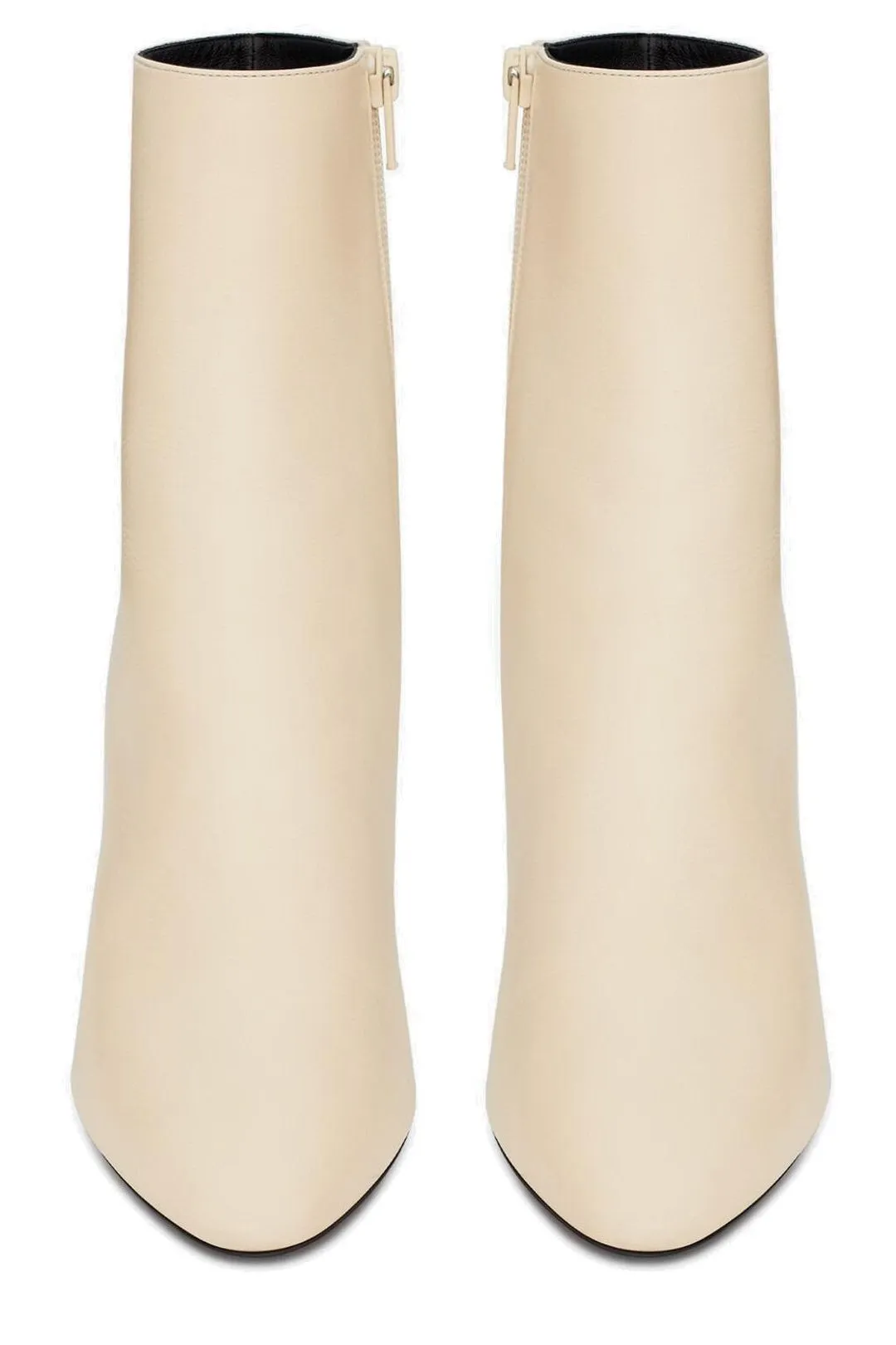 Saint Laurent Almond-Toe High Heeled Boots