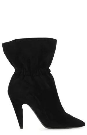 Saint Laurent Étienne Almond Toe Ankle Boots