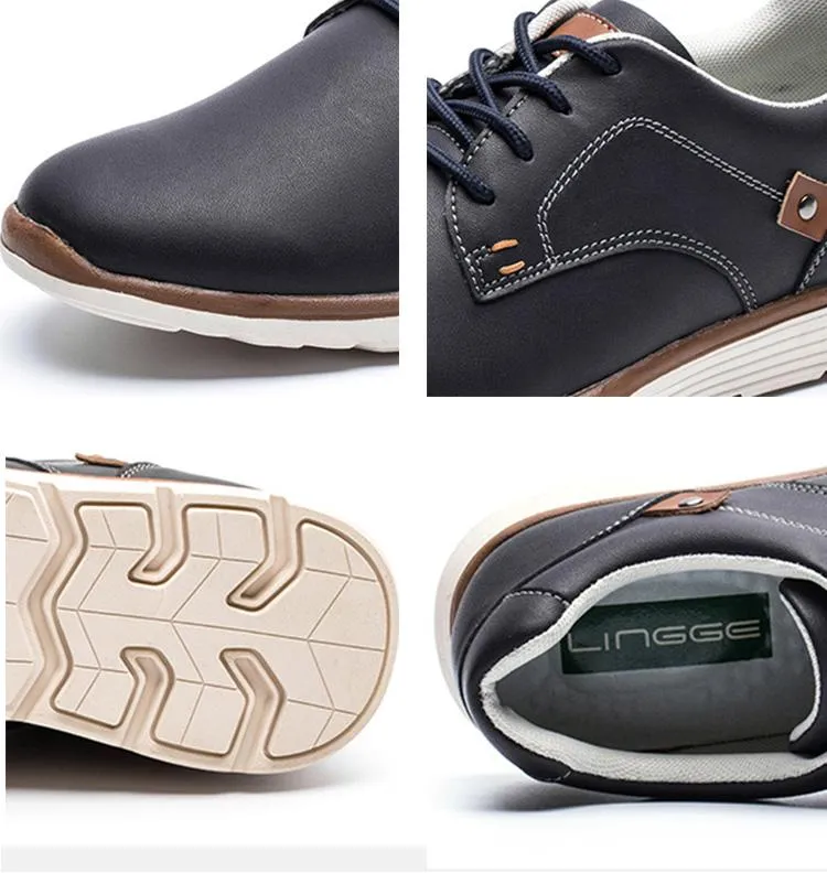 West Louis™ British Style Autumn Men Shoes