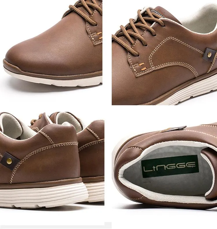 West Louis™ British Style Autumn Men Shoes