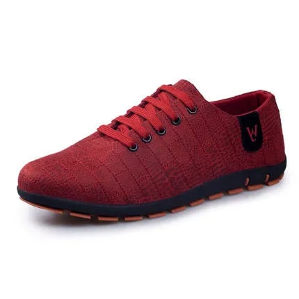 West Louis™ Casual Low Lace-up Canvas Shoes