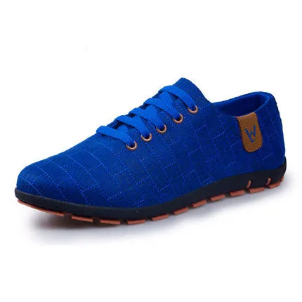 West Louis™ Casual Low Lace-up Canvas Shoes