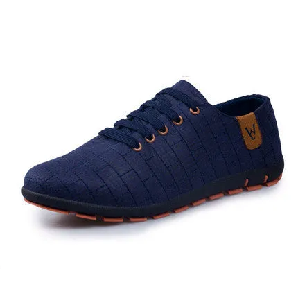 West Louis™ Casual Low Lace-up Canvas Shoes