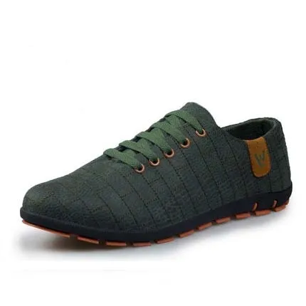West Louis™ Casual Low Lace-up Canvas Shoes