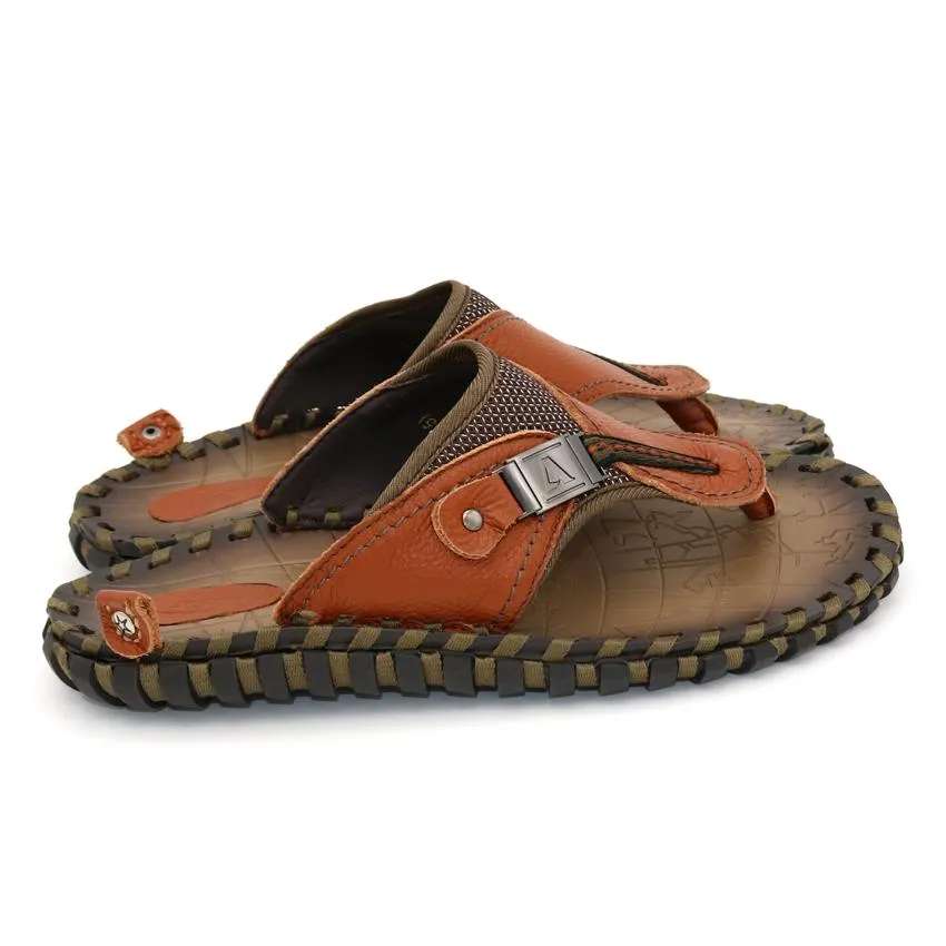 West Louis™ Handmade Cow Genuine Leather Slippers