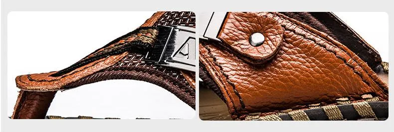 West Louis™ Handmade Cow Genuine Leather Slippers