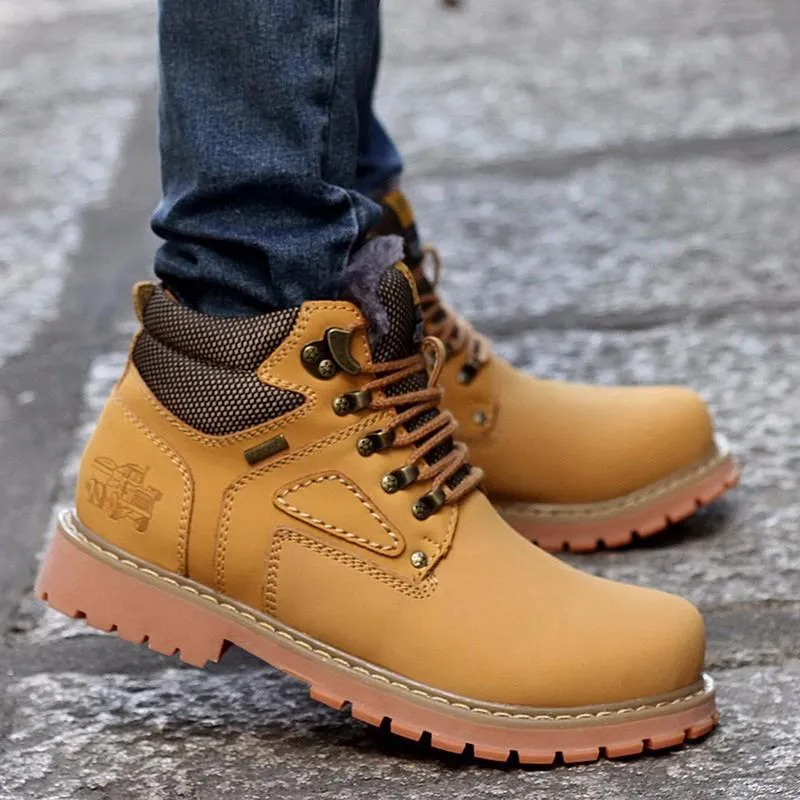 West Louis™ Plush Inside Winter Men Boots Shoes